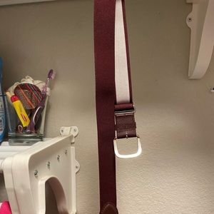 Maroon adidas baseball belt